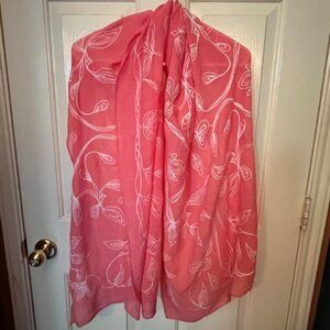 SUMMERY AND LIGHT - Coral Pink Scarf